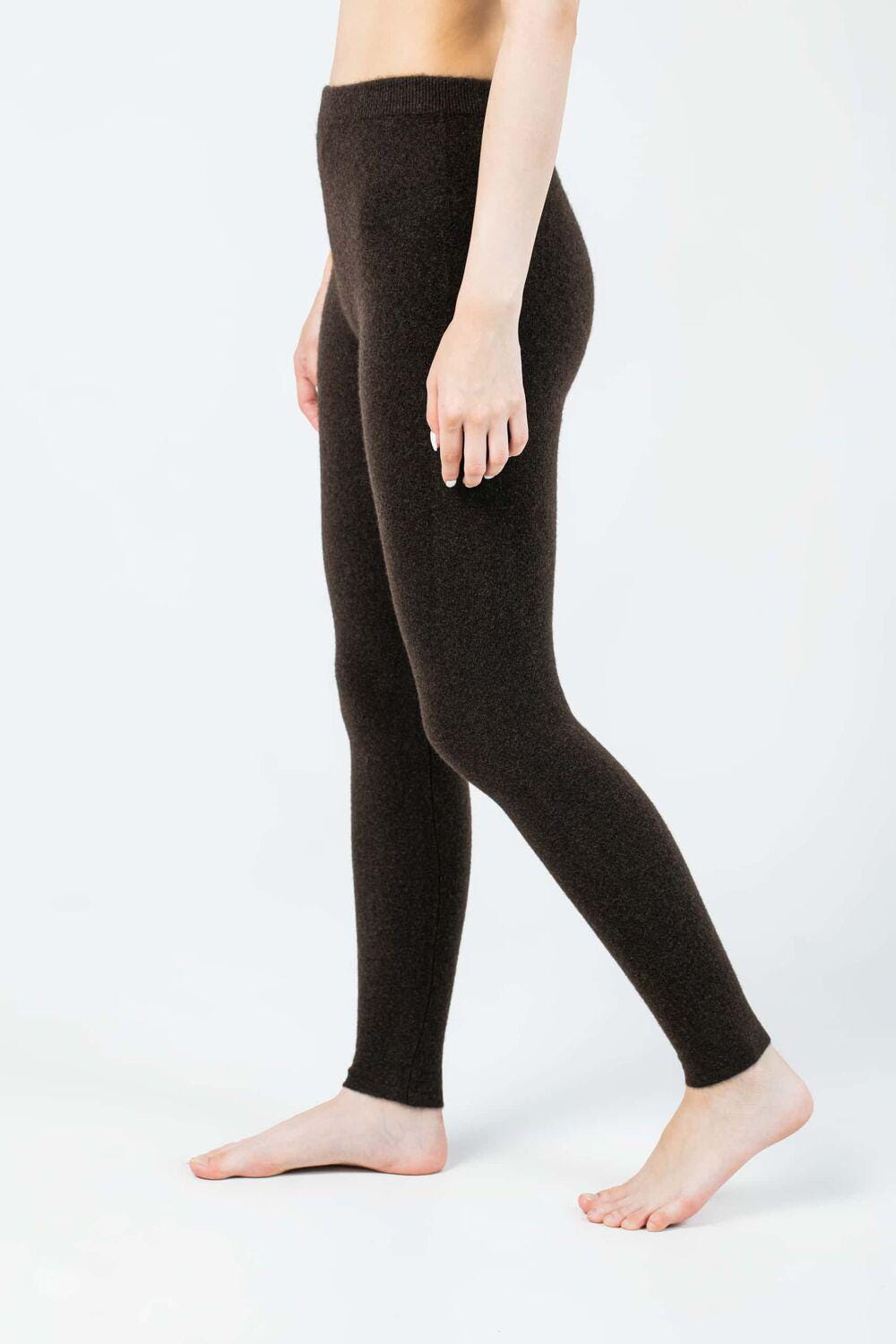 Mongolian Yak Wool Leggings – Organic Natural Inner Pants | Ultra-Soft, Warm, Sustainable Loungewear