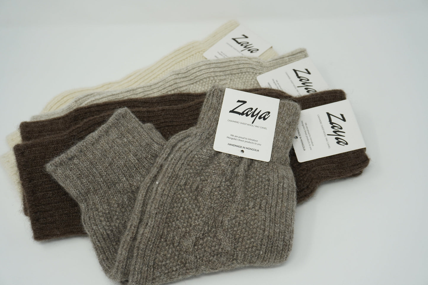 Organic Pure Sheep Wool Knee-Warmer - Premium, Dye-free, Sustainable fiber, Unisex, Cozy Cold-Weather Accessories, Made in Mongolia