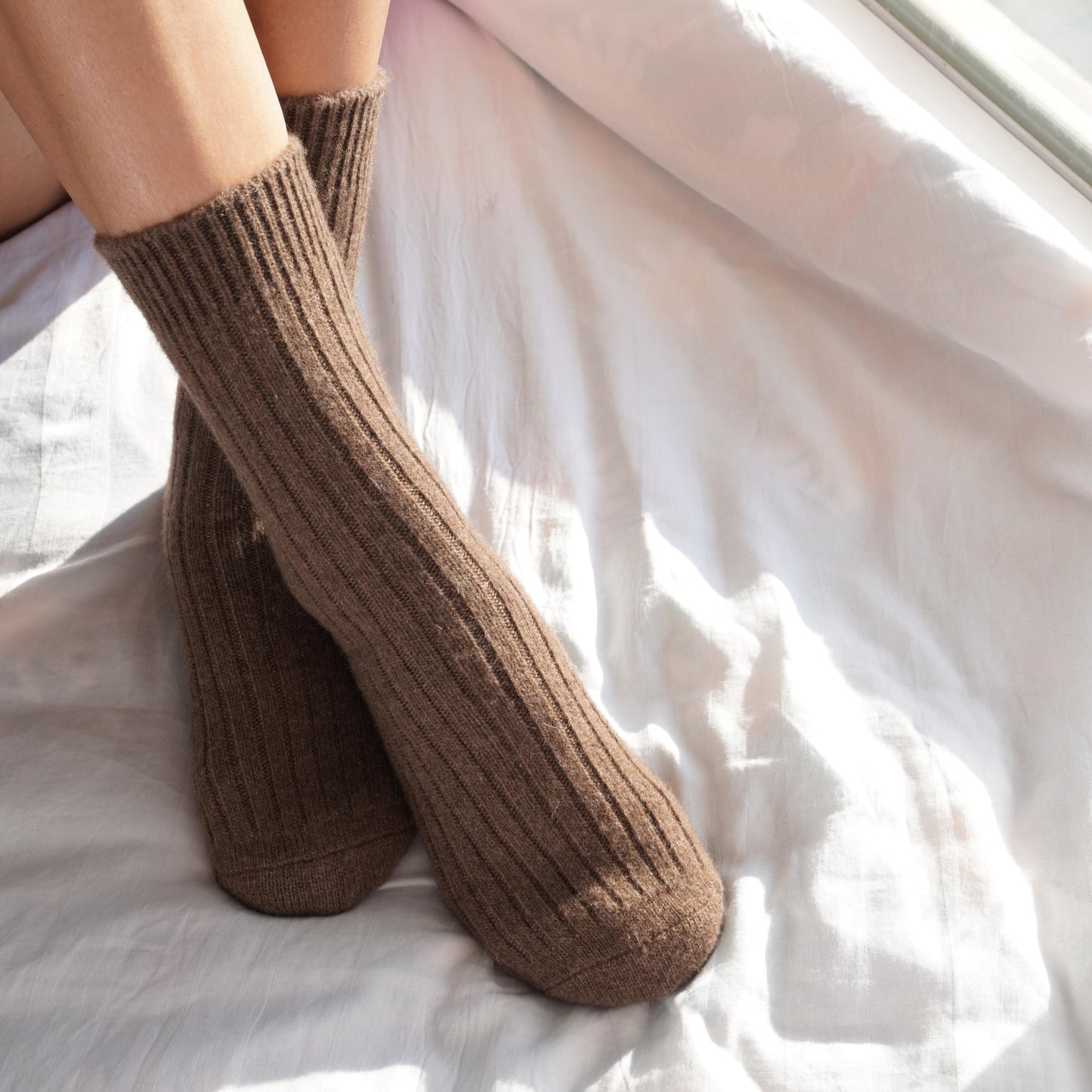 100% Organic Mongolian Yak Wool Soft Socks / Premium Sustainable Breathable Natural Fiber / Unique Luxury Gift / Unisex
