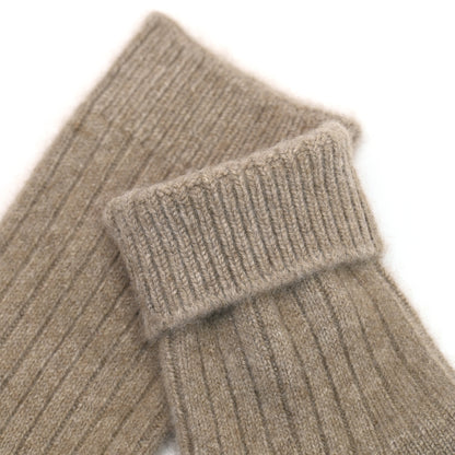 Organic Cashmere Socks from Mongolia – Soft Warm Ribbed Socks – Gift Ready-Boxed