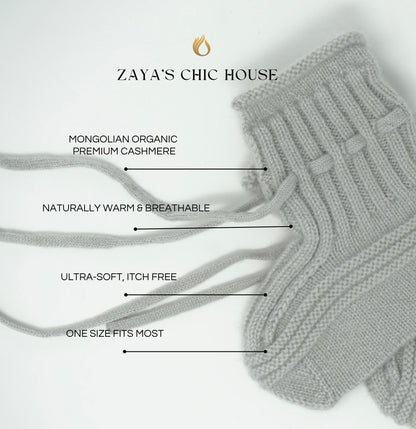 Cashmere Baby Booties: Ultra Soft, Warm, Made in Mongolia 3-9 months