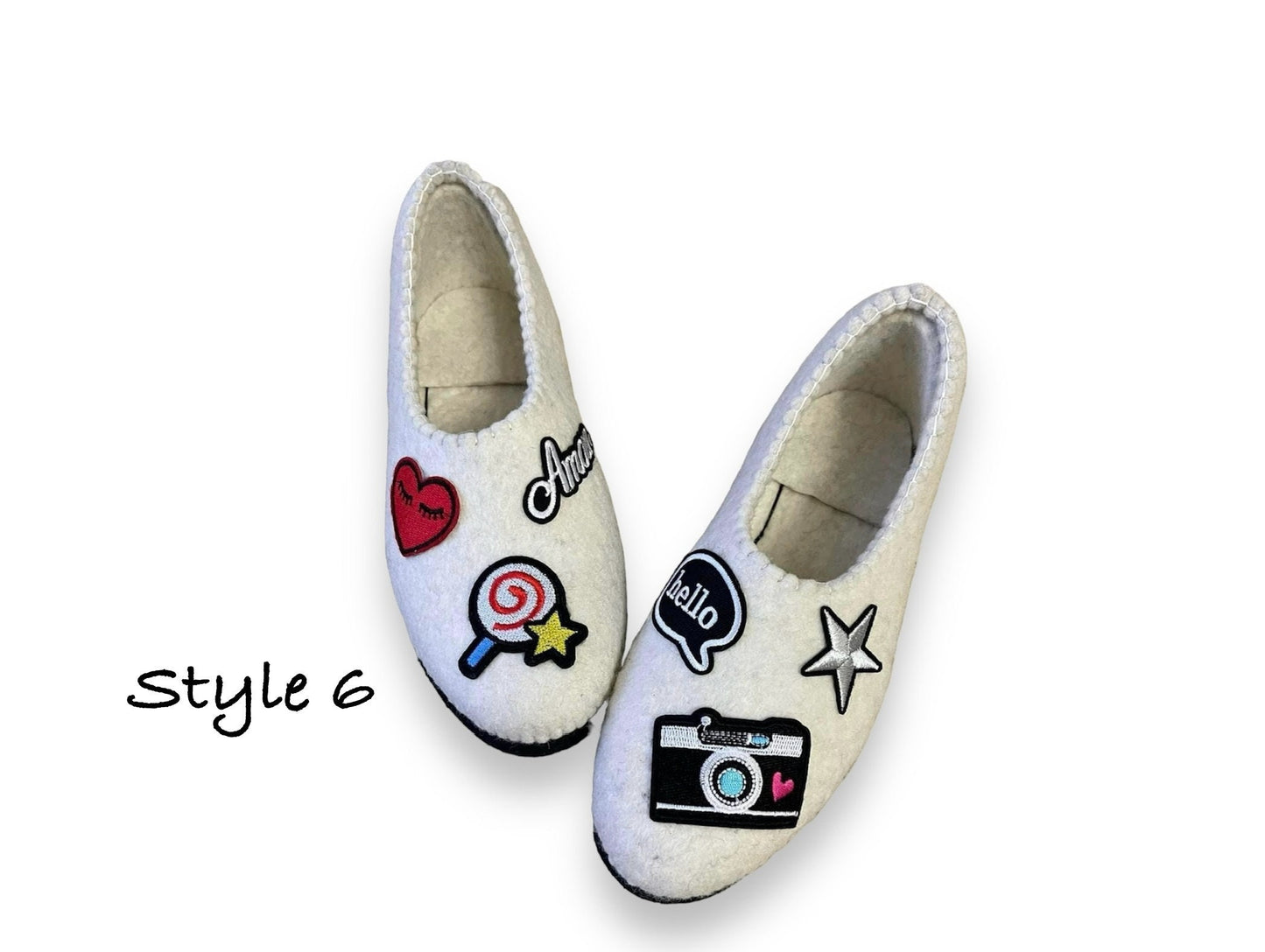 Felt Shoes for Women, 100% Handmade Felt-Handmade Shoes, Comfortable, Soft, All Year Round Shoes, Sustainable, Eco Friendly, Made in Mongolia