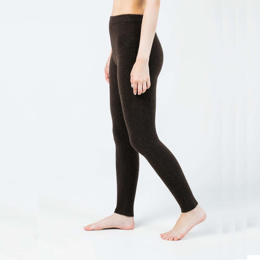 Mongolian Yak Wool Leggings – Organic Natural Inner Pants | Ultra-Soft, Warm, Sustainable Loungewear
