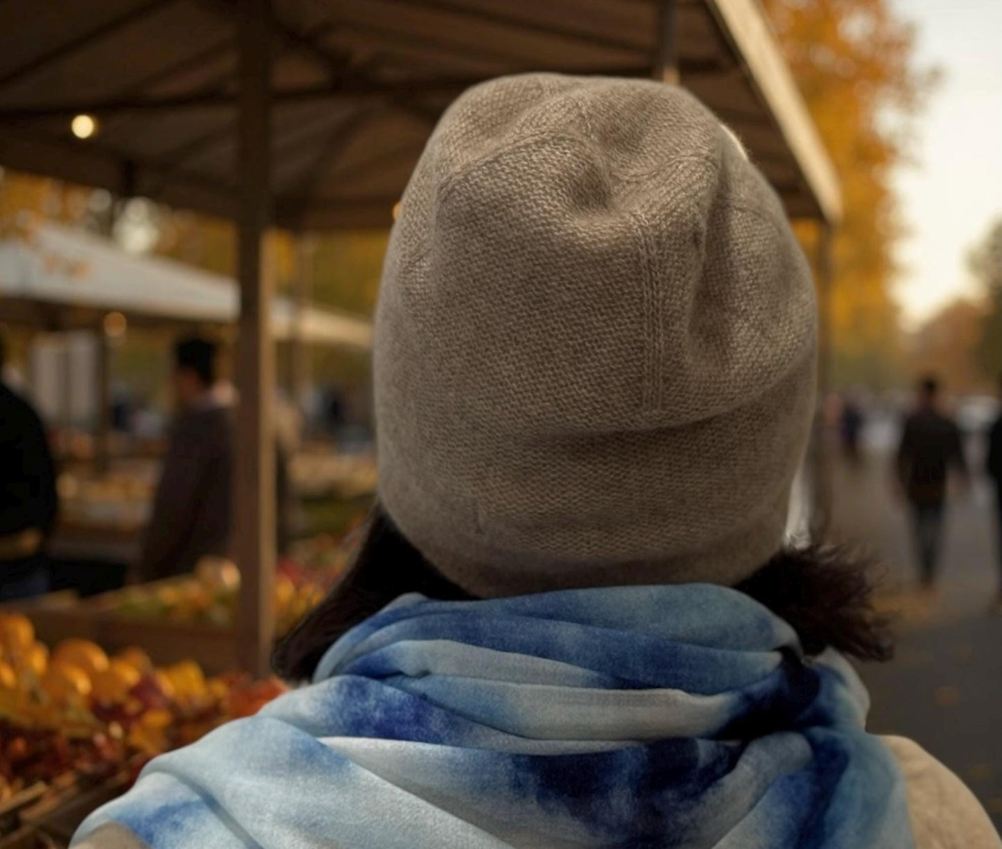 Mongolian Cashmere Slouch Beanie: Ultra-Lightweight Winter Hat