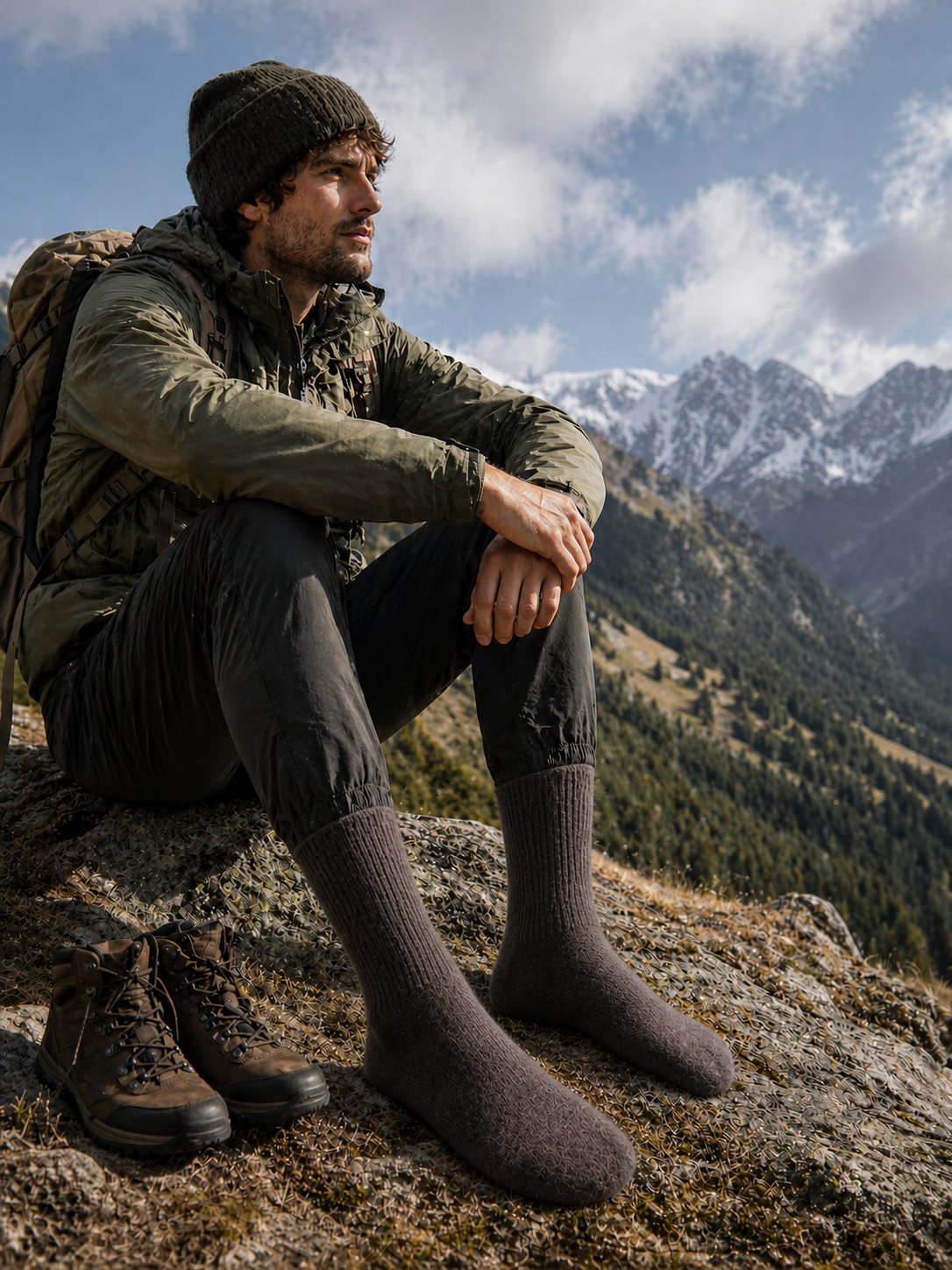 Organic Yak Wool Soft Socks – Sustainable, Breathable, Cushioned Wool Socks for Outdoor Adventure & Indoor Comfort