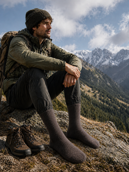 Organic Yak Wool Soft Socks – Sustainable, Breathable, Cushioned Wool Socks for Outdoor Adventure & Indoor Comfort