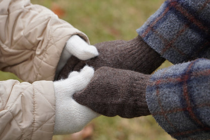 100% Organic Mongolian Sheep Wool Gloves - Luxury Sustainable Fiber - Winter Essentials - Ideal Christmas Gift