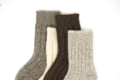 KIDS Organic Wool Socks - Soft Cozy Small Kids Winter Essentials (0-8 years old)