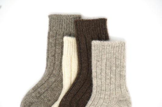 KIDS Organic Wool Socks - Soft Cozy Small Kids Winter Essentials (0-8 years old)
