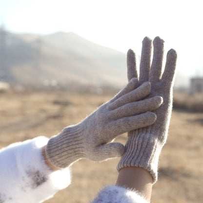 100% Organic Mongolian Sheep Wool Gloves - Luxury Sustainable Fiber - Winter Essentials - Ideal Christmas Gift