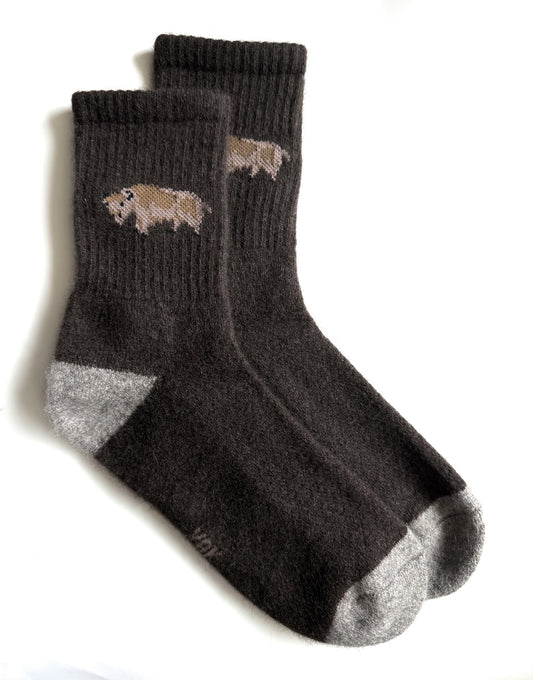 Organic Yak Wool Soft Socks – Sustainable, Breathable, Cushioned Wool Socks for Outdoor Adventure & Indoor Comfort