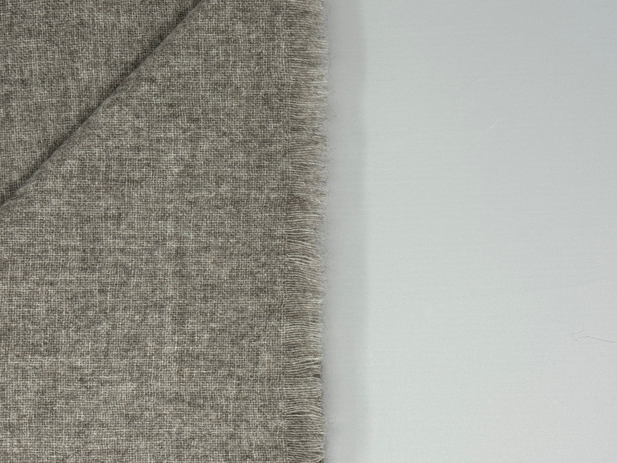 100% Yak Wool Shawl Wrap – Natural Mongolian Wool Scarf, Organic, Earth Toned Travel Wrap 50"×50"