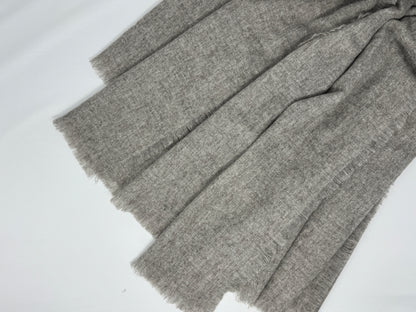 100% Yak Wool Shawl Wrap – Natural Mongolian Wool Scarf, Organic, Earth Toned Travel Wrap 50"×50"