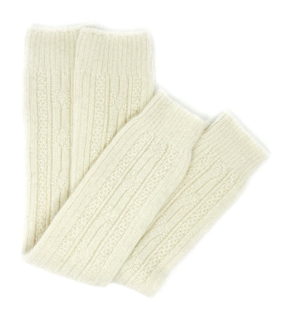 Organic Wool Leg Warmers Calf Sleeves – Dye-Free Mongolian Sheep Wool Ankle Wrap