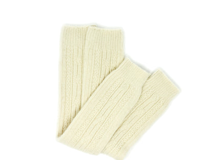 Organic Wool Leg Warmers Calf Sleeves – Dye-Free Mongolian Sheep Wool Ankle Wrap