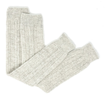 Organic Wool Leg Warmers Calf Sleeves – Dye-Free Mongolian Sheep Wool Ankle Wrap