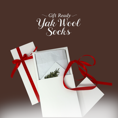 Organic Yak Down Soft Socks – Ready-Gift Boxed Cushioned Wool Socks for Outdoor Adventure & Indoor Comfort
