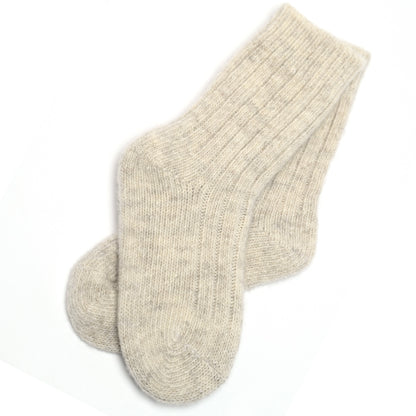 KIDS Organic Wool Socks - Soft Cozy Small Kids Winter Essentials (0-8 years old)