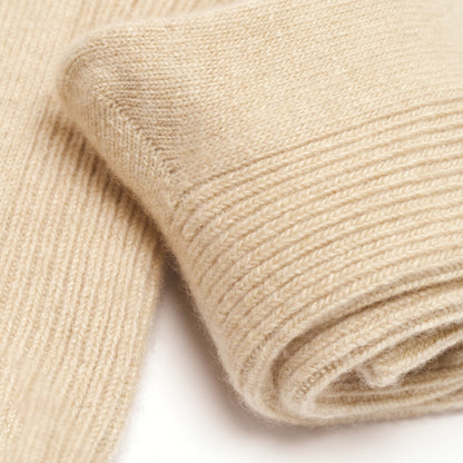 Knee-High Luxury Pure Cashmere Socks - Made from Un-dyed Organic Mongolian Cashmere | Heavenly soft | Cozy Winter Fashion | Ideal Gift