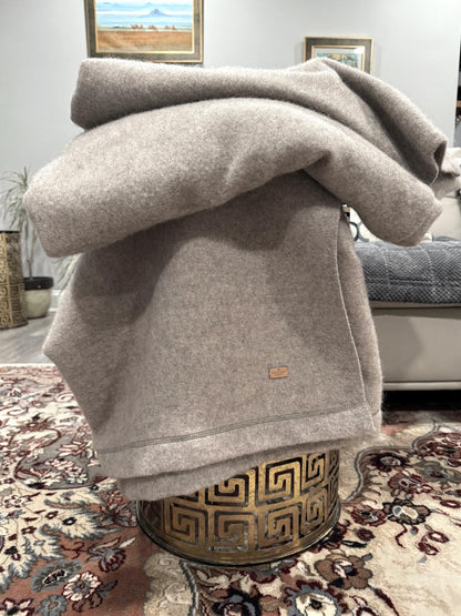 Oversized 100% Yak Down Throw Blanket: Mongolian Luxury, Undyed, Natural Fiber