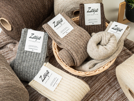 Luxurious Mongolian Sheep Wool Socks - Soft, Cozy, Breathable Cold Weather Essentials, Ideal Gift