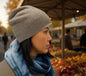 Mongolian Cashmere Slouch Beanie: Ultra-Lightweight Winter Hat