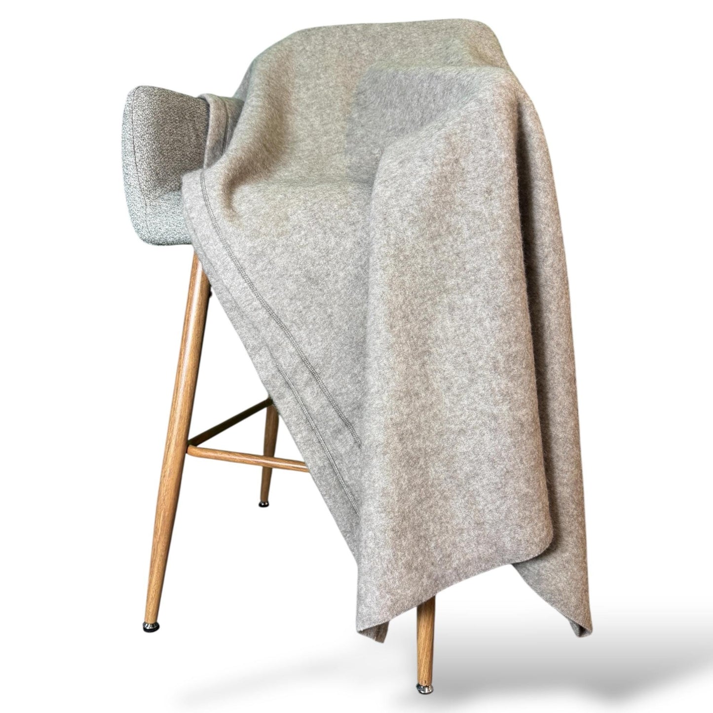 Oversized 100% Yak Down Throw Blanket: Mongolian Luxury, Undyed, Natural Fiber