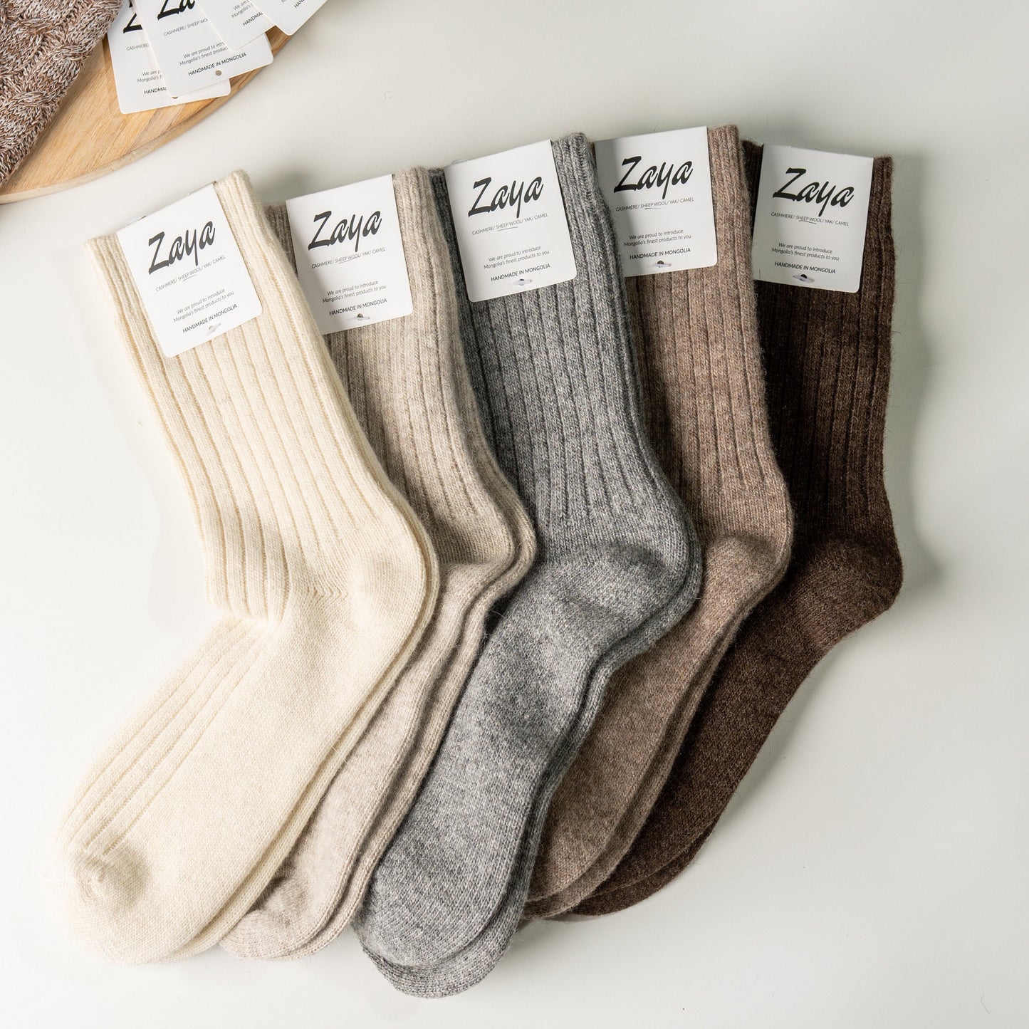 Luxurious Mongolian Sheep Wool Socks - Soft, Cozy, Breathable Cold Weather Essentials, Ideal Gift
