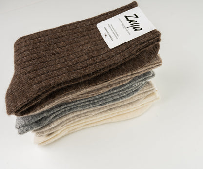 Luxurious Mongolian Sheep Wool Socks - Soft, Cozy, Breathable Cold Weather Essentials, Ideal Gift