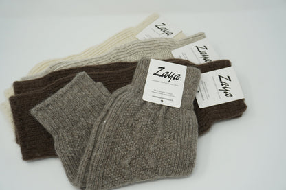 Organic Pure Sheep Wool Knee-Warmer - Premium, Dye-free, Sustainable fiber,  Unisex, Cozy Cold-Weather Accessories, Made in Mongolia