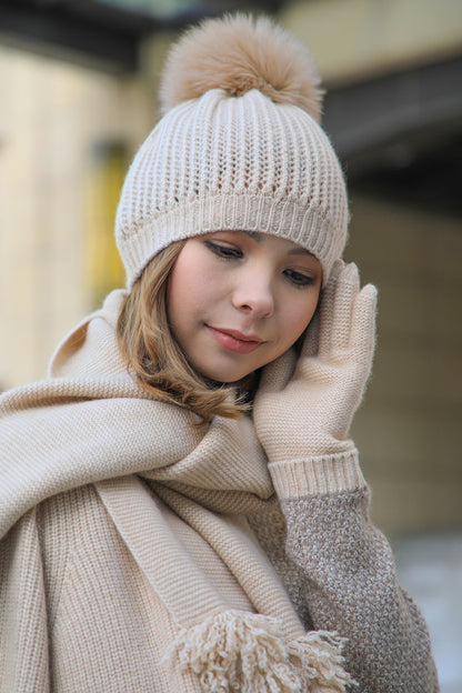 100% cashmere Beanie / Scarf / Soft, cozy warm / Luxurious / Sustainable hand combed Mongolian cashmere / SFA certified