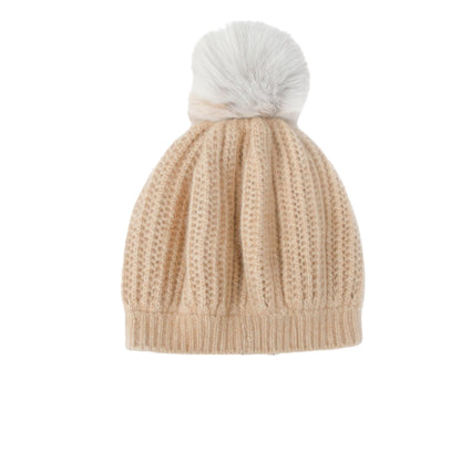 Cashmere HAT with Pom Pom / SCARF with Fringe / Soft Warm / Stylish / Sustainable Mongolian Cashmere / Made in Mongolia