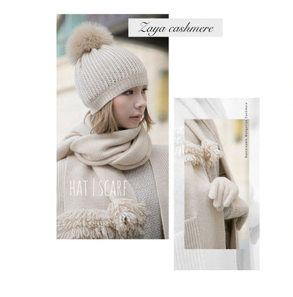 100% cashmere Beanie / Scarf / Soft, cozy warm / Luxurious / Sustainable hand combed Mongolian cashmere / SFA certified