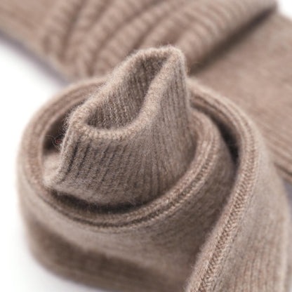 Knee-High Luxury Pure Cashmere Socks - Made from Un-dyed Organic Mongolian Cashmere | Heavenly soft | Cozy Winter Fashion | Ideal Gift