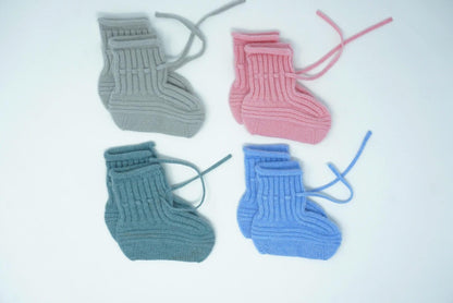 100% Cashmere Baby Booties / Ultra Soft Warm Cozy Baby Essentials  / Luxury Baby Gifting / Made in Mongolia