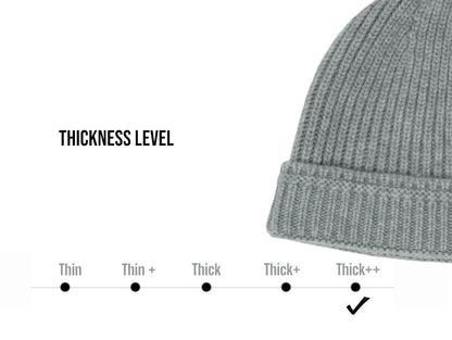 100% Cashmere Beanie / Warm Soft Chunky Winter Hat / Luxurious Gift / Hand-Combed SFA certified Cashmere / Made in Mongolia