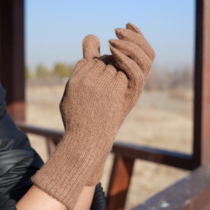 Bactrian Camel Wool Gloves / All Natural Organic Finest Fiber / Soft Cozy Cold Comfort / Luxury Unique Gift / Rare Find / Made in Mongolia (Copy)